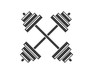 barbell vector  icon illustration
