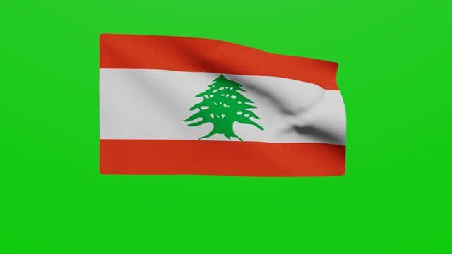 Bandera L&iacute;bano. V&iacute;deo	