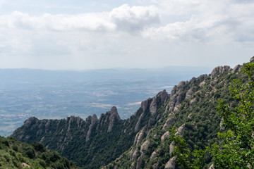 Obraz premium Montserrat Gebirge in Catalunya, Spanien 