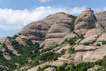 Obraz na płótnie Canvas Montserrat Gebirge in Catalunya, Spanien 