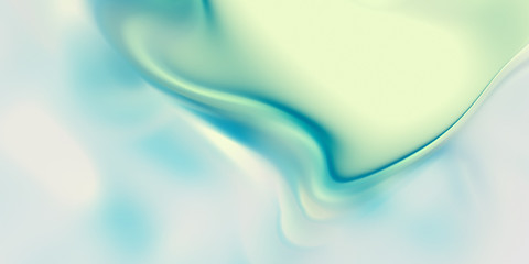 Glamour background. Underwater flowing texture. 3D rendering.