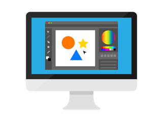 グラフィックソフトのイラスト