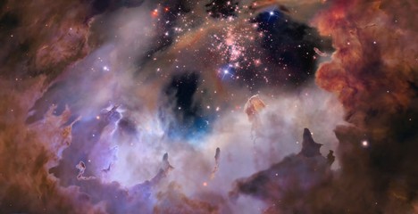 space with nebula and stars