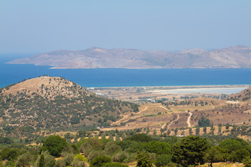 View to Kos island, Greece.