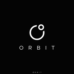 letter "O" for orbit modern logo design