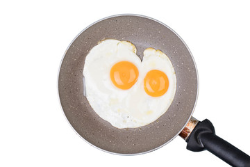 fried egg in pan