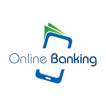 Vector logo for online Bank and online transfers