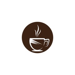 Coffee cup logo template vector icon