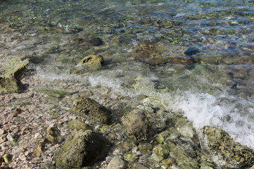 kristallklares Qasser in der Adria - crystal clear weater in the Adriatic Sea