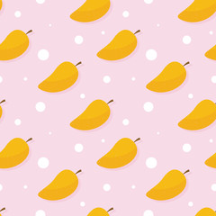 Mango seamless pattern. Mango seamless pattern background. Mango fruit graphic seamless pattern