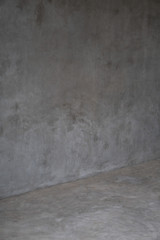 Concrete room wall background, gray wall and floor interior background