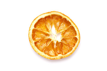 Dried orange fruits isolated on a white background
