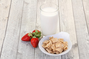 Wheat flakes for breakfast