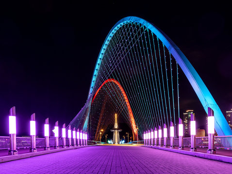 Expo bridge looking towards the science park tower with bridge foreground 2
