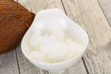 Dietary Coconut oil in the bowl