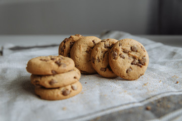 cookies on light tablecloth