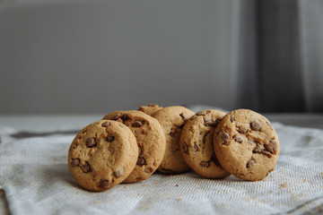 cookies on light tablecloth
