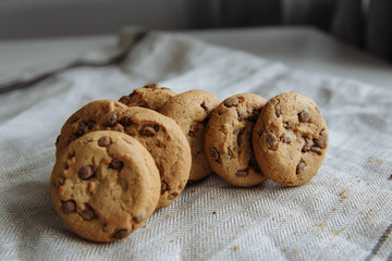 cookies on light tablecloth
