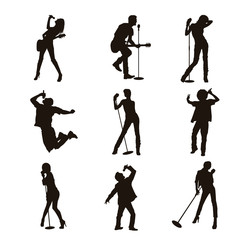 Singer Silhouettes