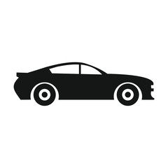 Car icon in flat style. Vector symbol