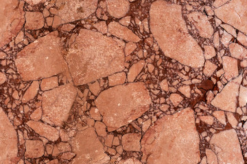 Antique masonry close-up. Summer, marble and limestone masonry, antiquity. The material from which they were built in antiquity.