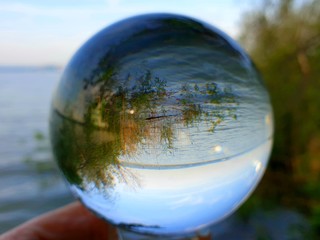 ball in water