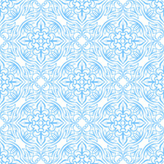 Fototapeta premium Italian ceramic tile pattern. Ethnic folk ornament.