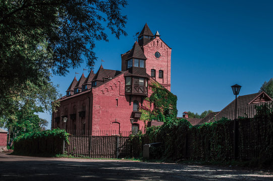 Landscape park with water features
