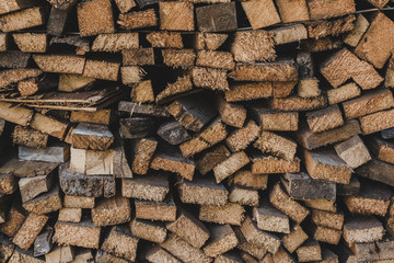 Wood for the stove for cold and frosty winter