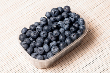 blueberry in plastic package