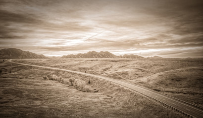 Drone shots above Boulder Colorado