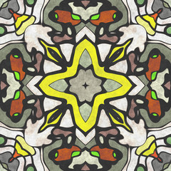 Abstract  cartoon kaleidoscope