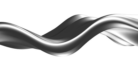 Silver liquid abstract shiny splash