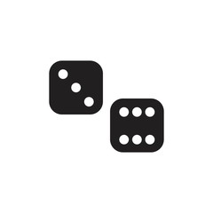 dice icon template vector