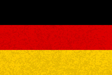 German tricolor flag with horizontal stripes.