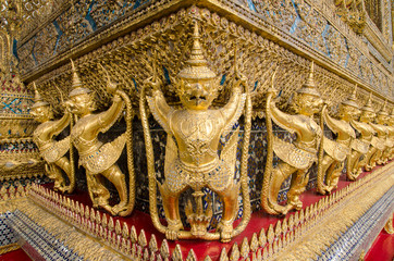 The Goden Garuda in Temple of The Emerald Buddha (Wat Phra Kaew), BANGKOK, THAILAND
