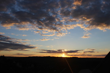 Impressionen der Abenddämmerung in Dresden