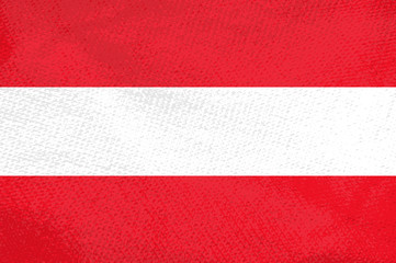 Red and white Austrian flag with stripes.