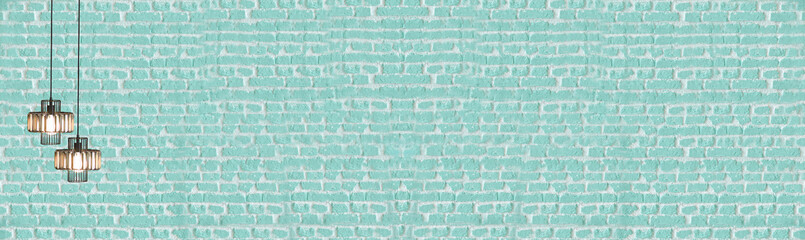 green stone wall, interior design for home, office, hotel and bedroom, modern lamp