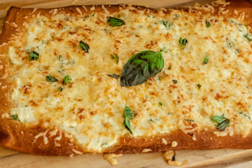 White Parsley Pizza