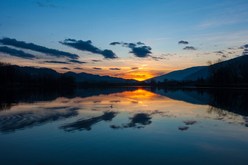Lakes of Revine in the Trevigiani hills