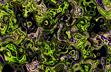 swirly oil whirl chaos pattern
