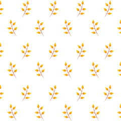 autumn branches with leafs foliage seasonal pattern