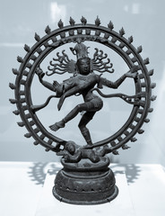 Hindu God Shiva statue in a public library - 292222771