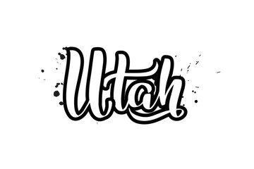 Vector calligraphy illustration isolated on white background