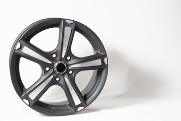 Wheels and tires on white background. Shop tires and wheels. Car wheels for car.Wheels and tires.