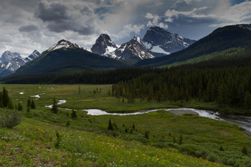 Landscapes of the Kananaskis Valley in Alberta