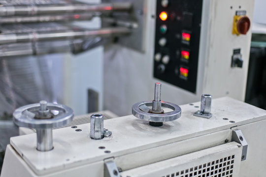 Factory interior with various machinery - Powered by Adobe