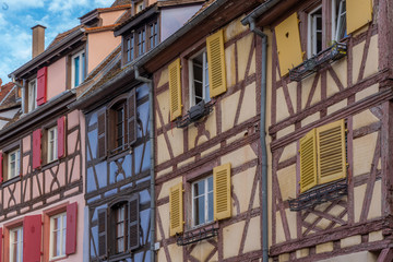 Obraz premium Colmar, France - 09 16 2019: Colorful facades in the little Venice