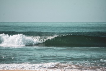 Empty wave on the California Coast